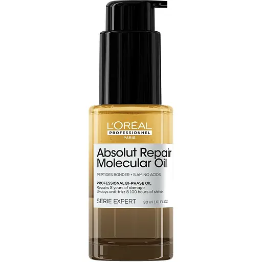 Олійка L'Oréal Professionnel Serie Expert Absolut Repair Molecular для молекулярного відновлення структури пошкодженого волосся двофазна 30 мл - фото 1