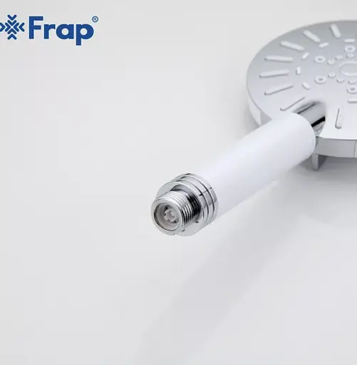 Душова лійка, 3-режим, білий/хром Frap F008, Білий - фото 3