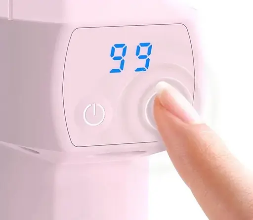 Перкусійний масажний міні пістолет Fascial Gun YJ03 (8 насадок) Рожевий - фото 2