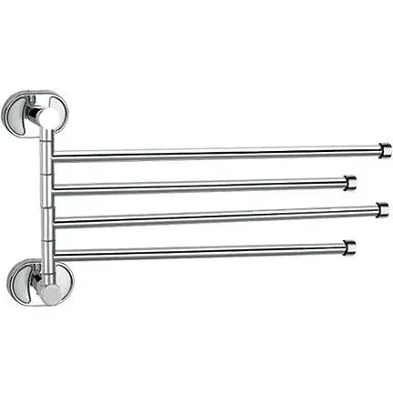 Тримач для рушника поворотний Frap F1914 4 тримачі 1/40 Хром - фото 1