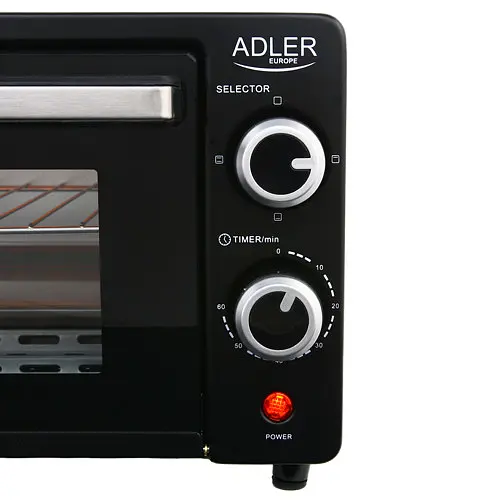 Електрична піч духовка Adler AD 6003 об'єм 9 л потужність 1400 Вт - фото 6