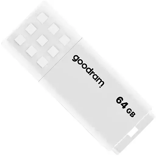 Флеш накопитель USB 64Gb Goodram UME2 белый USB 2.0 до 20/5 МБ/с (UME2-0640W0R11) - фото 1