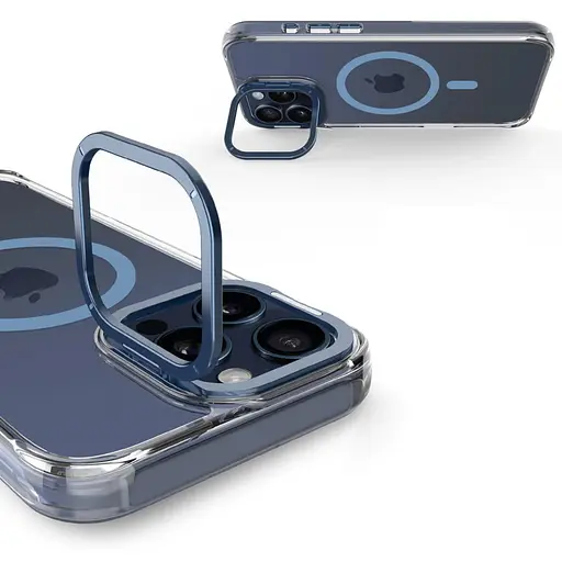 Чохол Epik TPU Space Case Apex with MagSafe для Apple iPhone 16 Pro 6.3 Navy Blue - фото 6