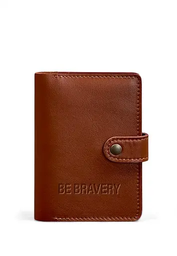 Шкіряна обкладинка для паспорта 3.0 світло-коричнева - фото 6