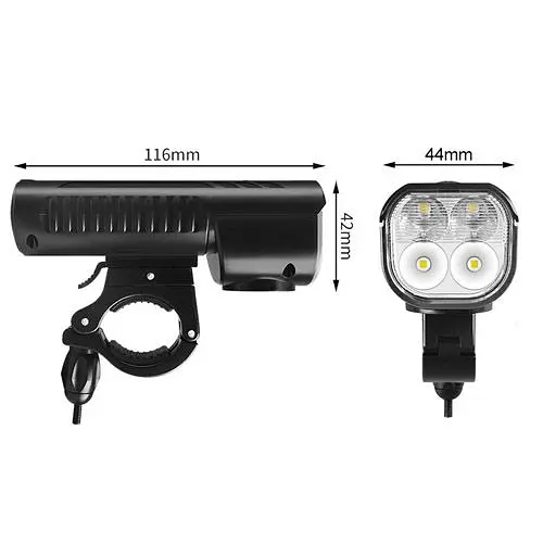 Велосипедный фонарь + power bank + звонок FY-336-4T6 microUSB (3+4 режима и 5 звонков) - фото 6