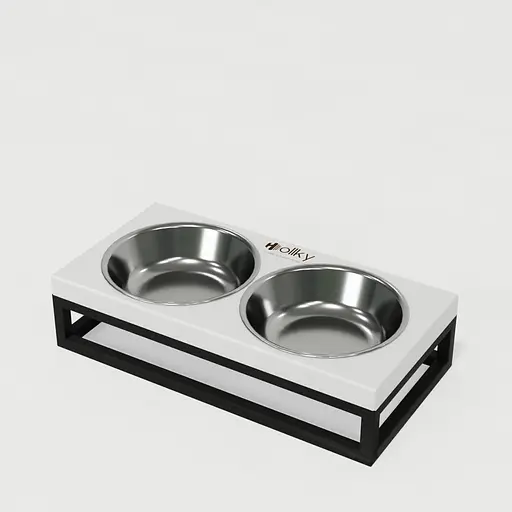 Hollky Base XS — миски на підставці для маленьких собак та котів (2 × 0,25 л) - фото 2