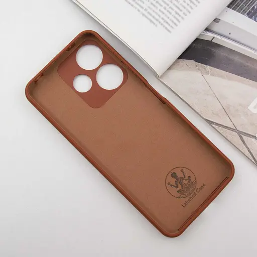 Чехол Lakshmi Silicone Cover Full Camera AA для Xiaomi Redmi 13 4G/Poco M6 4G Коричневый/Brown - фото 3