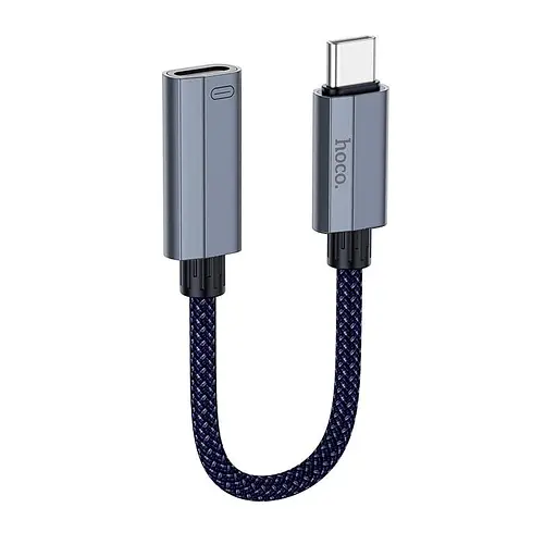 Переходник Hoco Type-C male to iP female charging and data adapter cable UA29A 3A 0,15 м - фото 2
