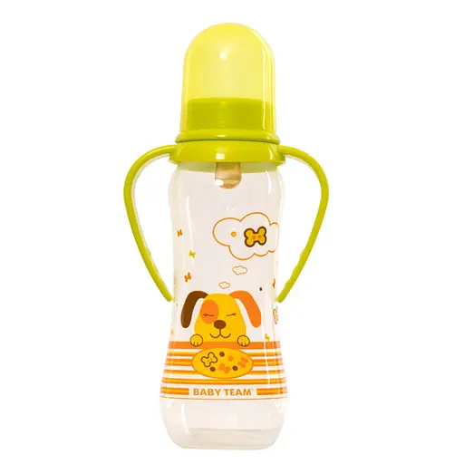 Пляшечка для годування з латексною соскою 1311 салатова 250 мл