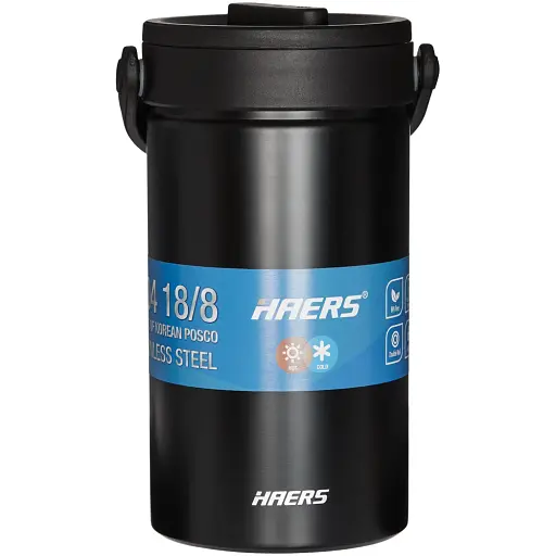 Харчовий термоконтейнер Haers HR-2300-17 2.3 л Black