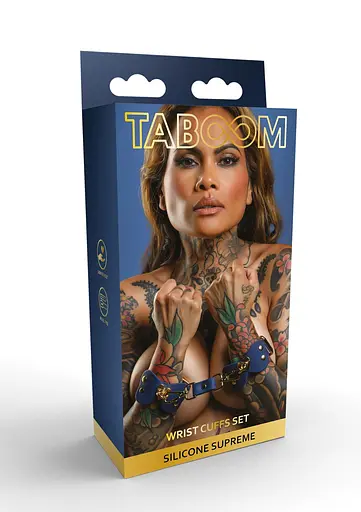 Наручники Taboom Silicone Supreme Wrist Cuffs Set синій - фото 7