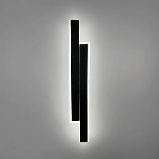 Ліве бра у чорно корпусі 60 см Line F Арт. WJ012/2 BK|BK (лівий) - фото 3