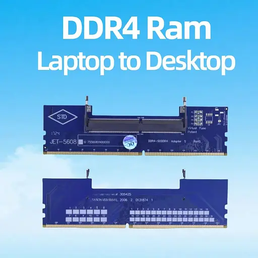 Конвертер Dynamode DDR4 Laptop SO-DIMM to Desktop DIMM RAM Memory - фото 2