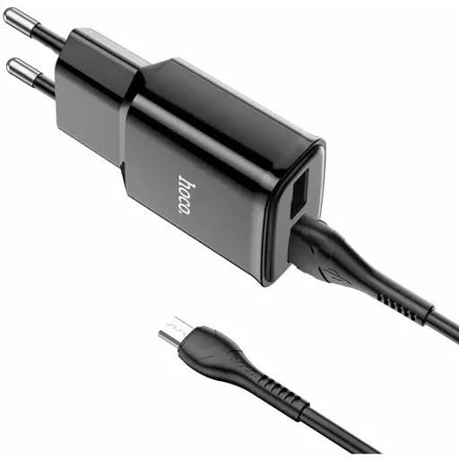 Зарядное устройство с кабелем Hoco C88A Star round + MicroUsb 2 usb 6931474749529 - фото 1