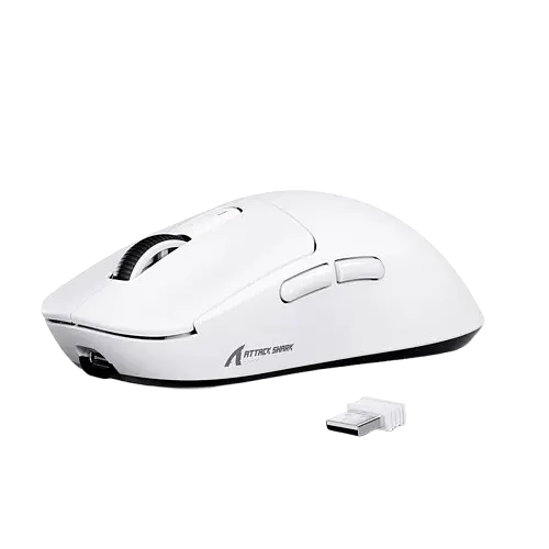 Мышь беспроводная Attack Shark X3 White - фото 1