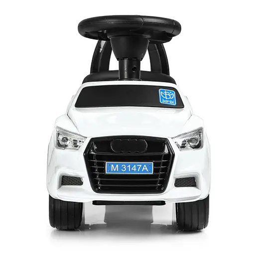 Дитяча каталка-толокар Bambi Racer з музикою та світлом біла (M 3147A-1) - фото 2