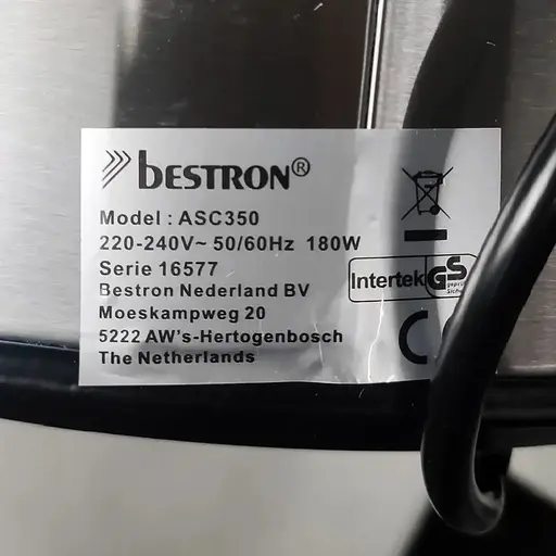 Медленноварка Bestron ASC350 3.5 л, 180 Вт, керамическая чаша, нержавеющая сталь - фото 7