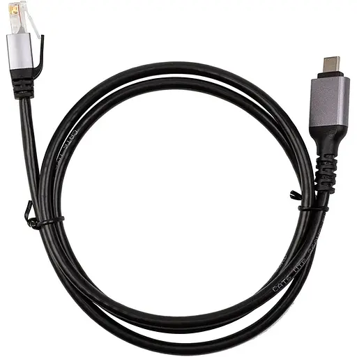 Кабель PowerPlant USB Type-C – RJ45, 1 м