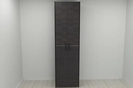 Шкаф Гардероб Уни секция 7 серии Конект Ferrum-decor 220x60x50см Черный металл ДСП Венге Магия 16 мм (FRD-104560) - фото 5