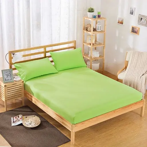 Простирадло на резинці TAG Tekstil 160х200х20 см салатове 000152520
