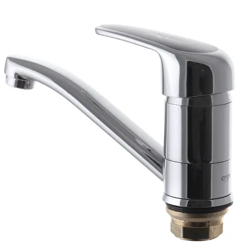 Змішувач для умивальника CRON MAGIC 555 чорна ручка (CR0131) - фото 3