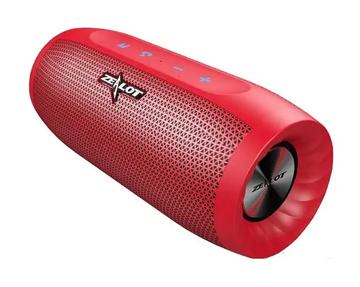 Бездротова Bluetooth колонка Zealot S16 стереозвук HiFi (Червоний) - фото 2