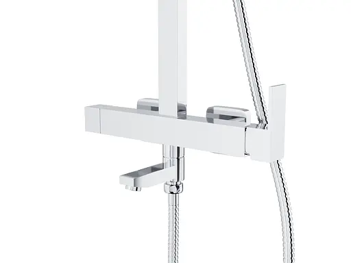 Душова система Corsan Ango chrome з виливом CMN031MCH, Хром - фото 7