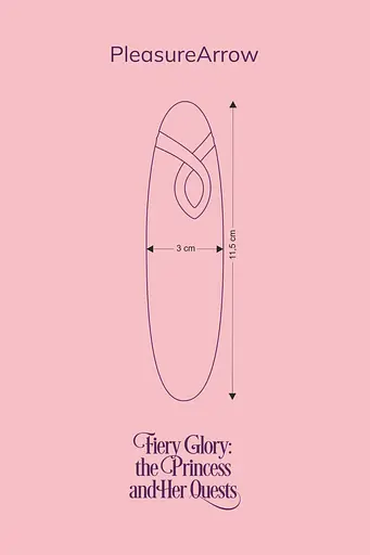 Вібратор FairyGasm PleasureArrow 11.5 см блакитний - фото 7