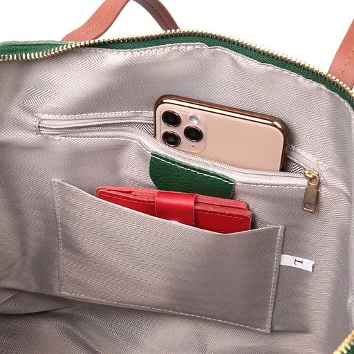 Кожаная сумка женская Vintage 33х25х12 см sum0024823 - фото 6