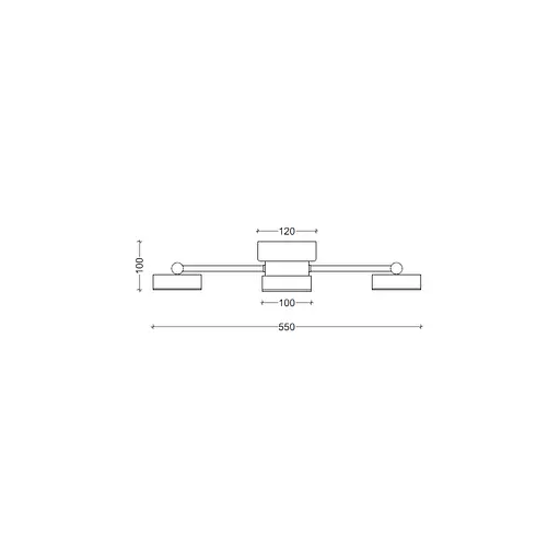 Стельовий світильник SV0003-3 BK 4000K - фото 2