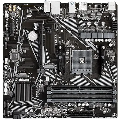 Материнская плата Gigabyte B550M K Socket AM4 - фото 4