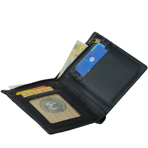 Мужской кожаный кошелек Vintage 9.5х12х3 см acs0015334 - фото 8