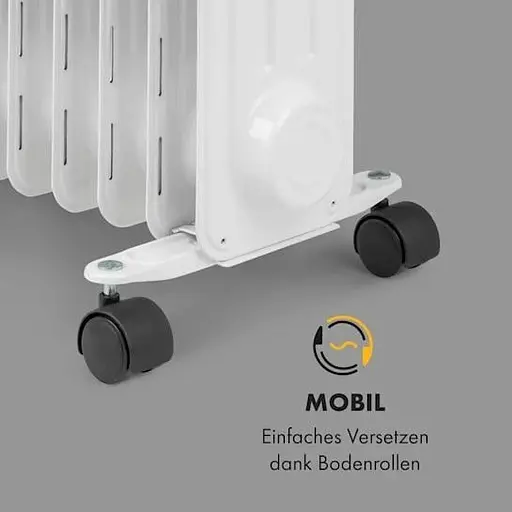 Масляный радиатор KLARSTEIN Thermaxx Heatstream 2500 Вт (10035055) - фото 7