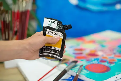 Акрилова фарба Sennelier Abstract, 500 мл, Жовта охра (Yellow Ochre) - фото 4