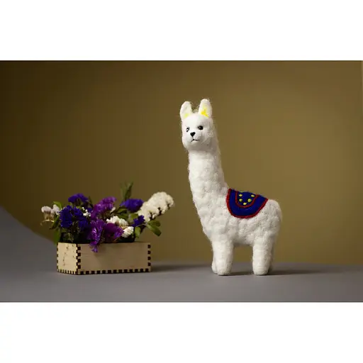 Набір для творчості "Лама" ВАЛ-008 валяння іграшки - фото 4