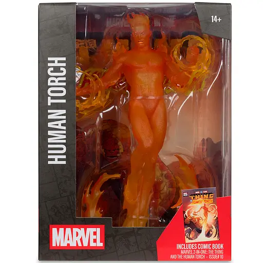 Фигурка Marvel Human Torch - Collectible with Scene 10 (Фантастическая четверка) 30.5 см - фото 7