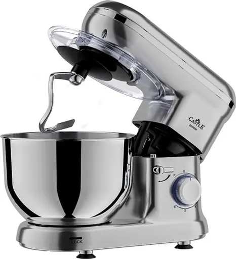 Кухонна машина Castle міксер CM-02S тістоміс планетарний 2000Вт срібний - фото 5