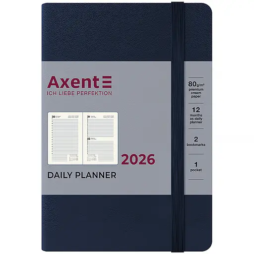 Дневник Axent 2026 Pocket Strong 104х146 мм синий (8833-26-02-A) - фото 2