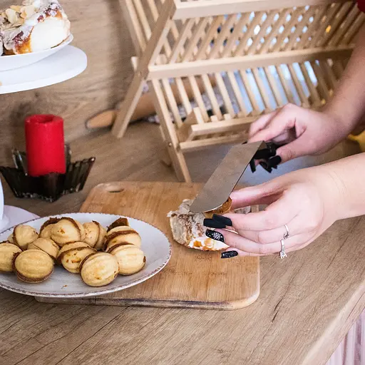 Шпатель кондитерський вигнутий палетка лопатка кондитерська з нержавіючої сталі 36.5 см, A-plus 85677 - фото 3