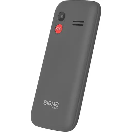 Мобільний телефон (бабушкофон) Sigma mobile Comfort 50 HIT Grey - фото 4