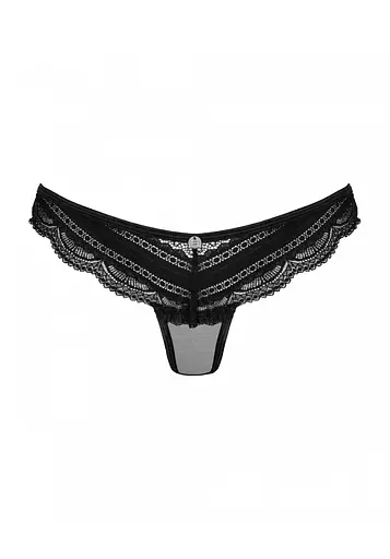 Жіночі трусики Obsessive Ivannes 2XL/3XL чорний - фото 8