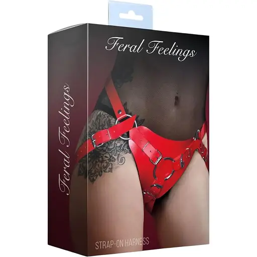 Труси для страпона Feral Feelings Strap-on Harness Red - фото 2