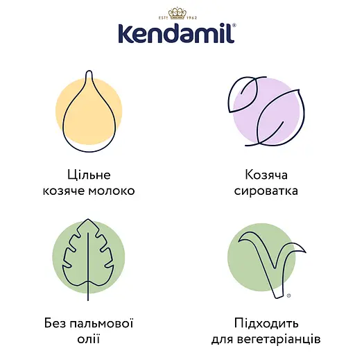 Уцінка. Суха молочна суміш Kendamil Goat 1 з цільного козячого молока для дітей 0-6 місяців 800 г - фото 2