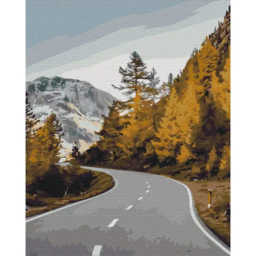 Картина за номерами Пейзажна дорога Brushme 40x50 см кольорова 000277130