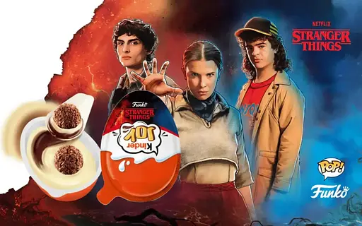 Яйце Kinder Joy Дивні Дива Funko Netflix Stranger Things  20 г - фото 2