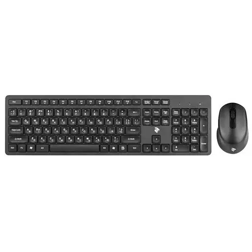 Комплект (клавіатура + миша) 2E MK420 WL Black (2E-MK420WB) - фото 1