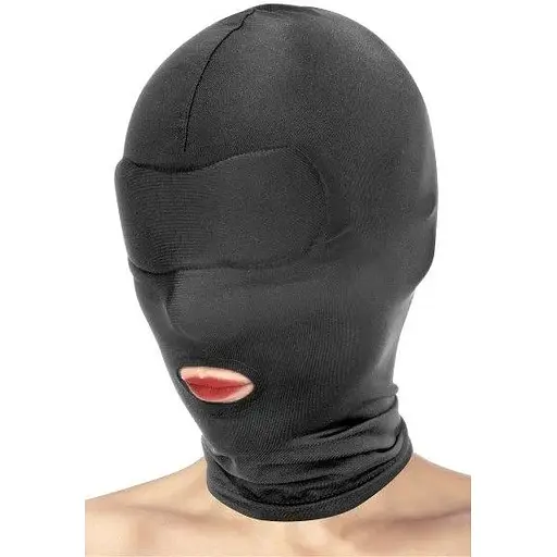 Капюшон для БДСМ з відкритим ротом Fetish Tentation Open Mouth Hood - фото 3