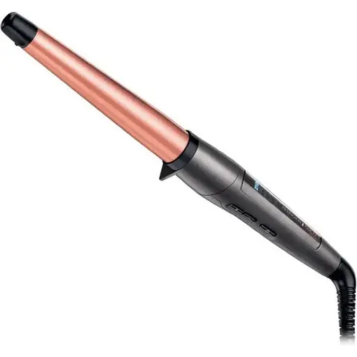 Плойка Remington Keratin Protect, конусная, 48 Вт, 5 температурных режимов, диаметр 19–28 мм, 150–210 °C, керамика, серебристый - фото 1