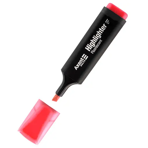 Набір маркерів Axent Highlighter D2501 клиноподібний 1-5 мм 12 шт. рожевий (D2501-10)