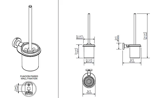 Йоржик для унітазу Sonia TP White 166176, Білий - фото 3